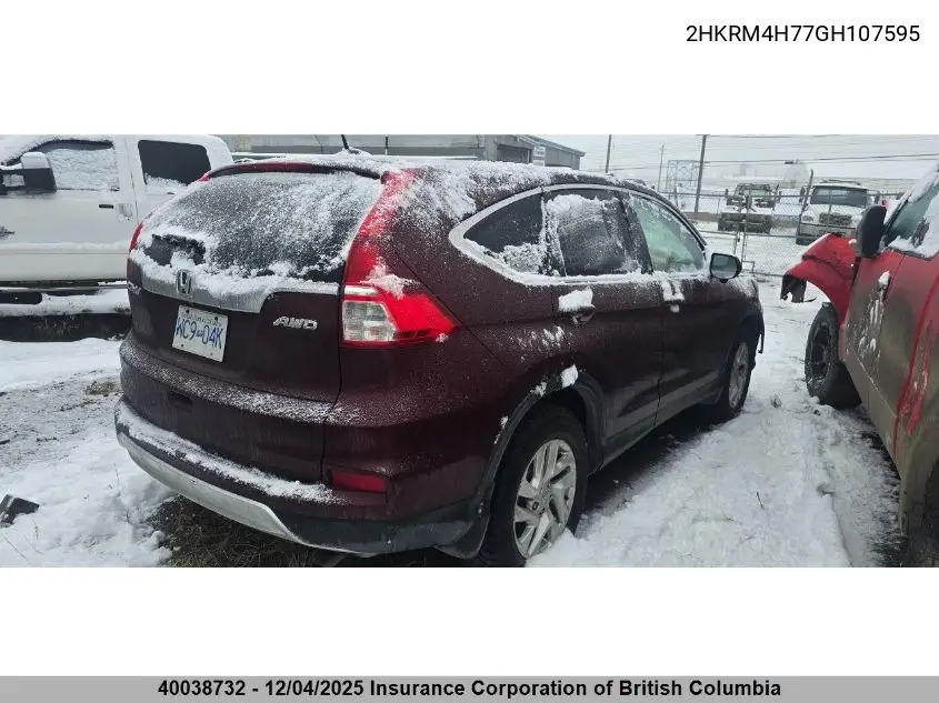 2HKRM4H77GH107595 2016 Honda Cr-V