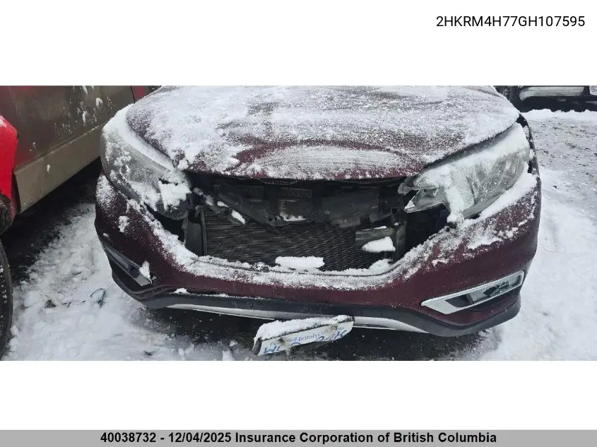 2HKRM4H77GH107595 2016 Honda Cr-V