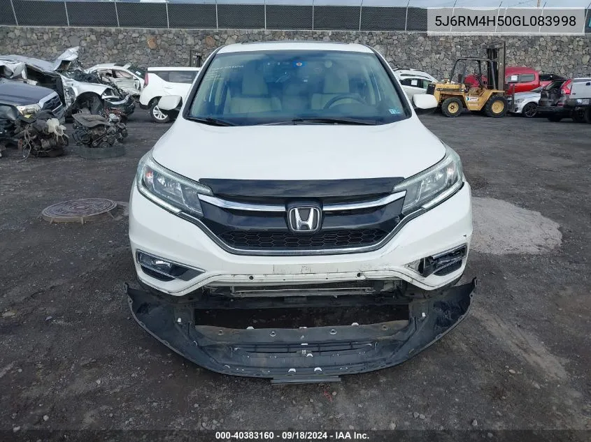 2016 Honda Cr-V Ex VIN: 5J6RM4H50GL083998 Lot: 40383160