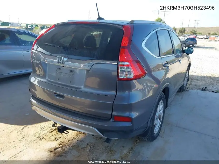 2HKRM3H70GH523496 2016 Honda Cr-V Ex-L