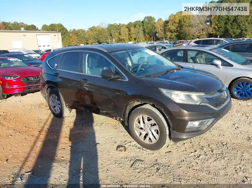 2HKRM3H77GH547438 2016 Honda Cr-V Ex-L