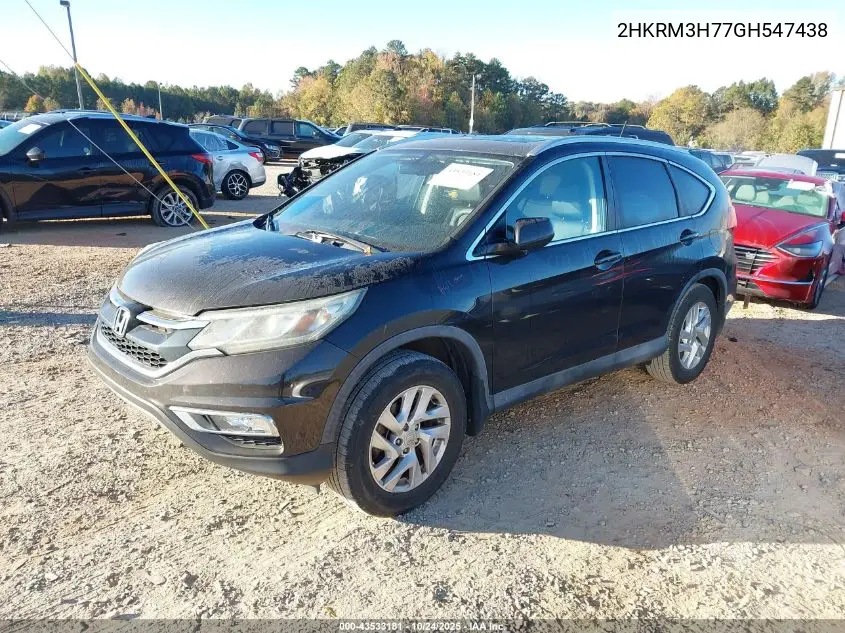 2HKRM3H77GH547438 2016 Honda Cr-V Ex-L