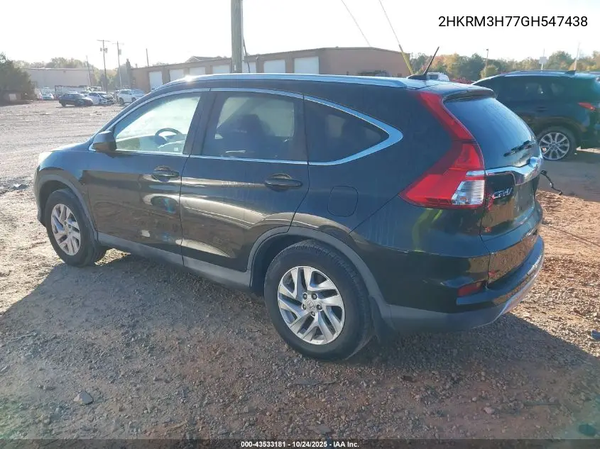 2HKRM3H77GH547438 2016 Honda Cr-V Ex-L