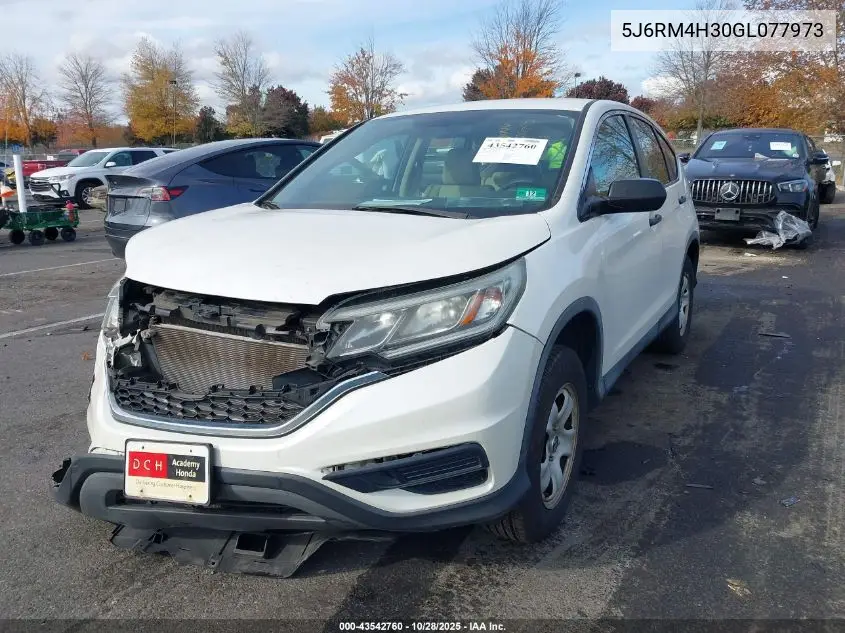 5J6RM4H30GL077973 2016 Honda Cr-V Lx