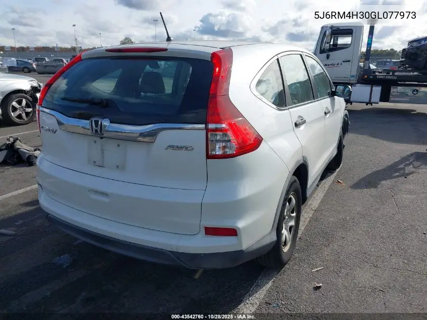 5J6RM4H30GL077973 2016 Honda Cr-V Lx