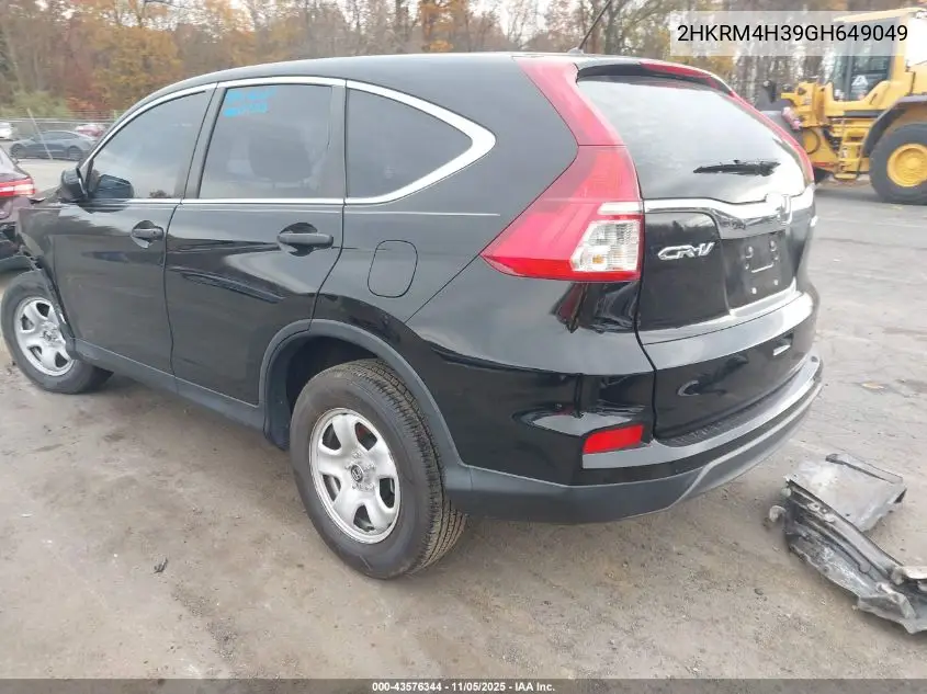 2HKRM4H39GH649049 2016 Honda Cr-V Lx