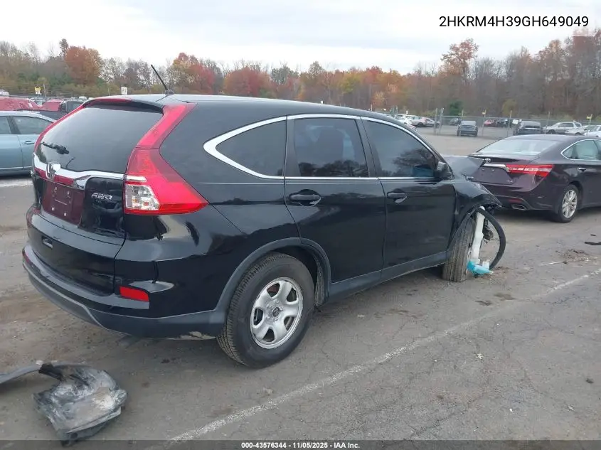 2HKRM4H39GH649049 2016 Honda Cr-V Lx