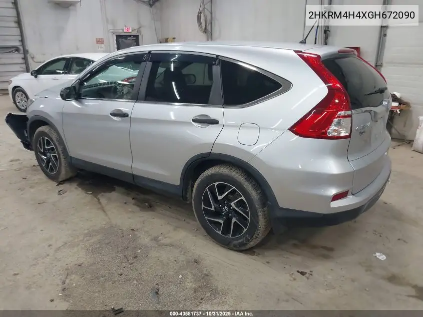 2HKRM4H4XGH672090 2016 Honda Cr-V Se
