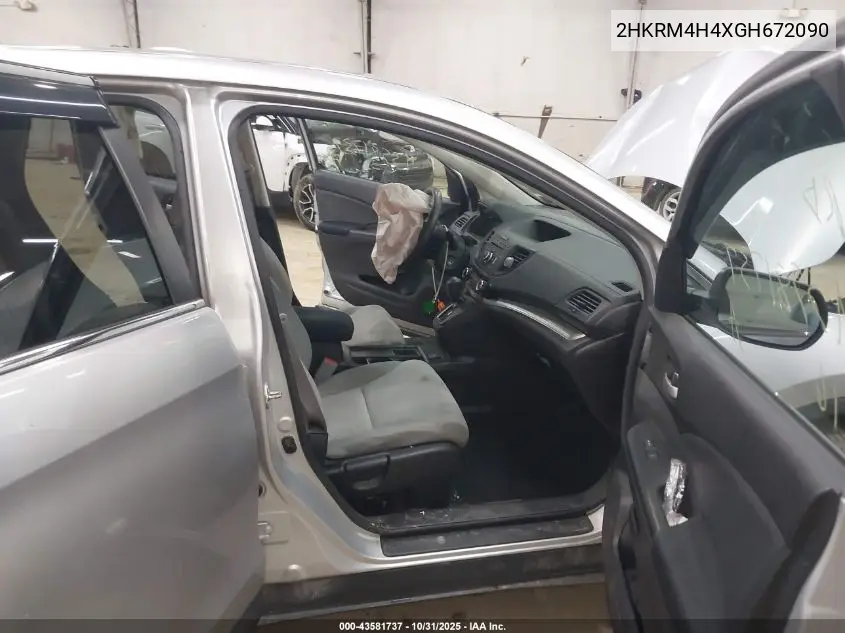 2HKRM4H4XGH672090 2016 Honda Cr-V Se