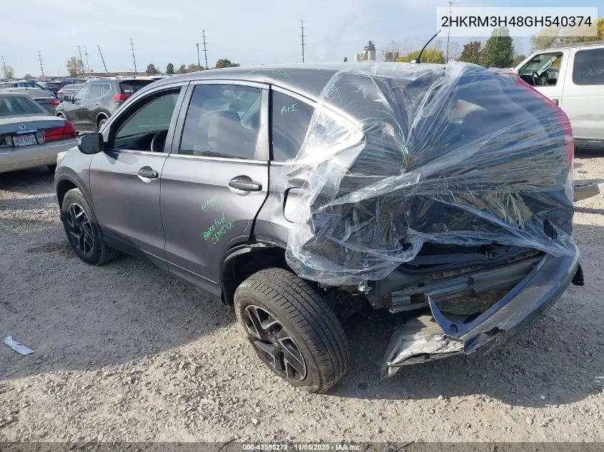 2HKRM3H48GH540374 2016 Honda Cr-V Se