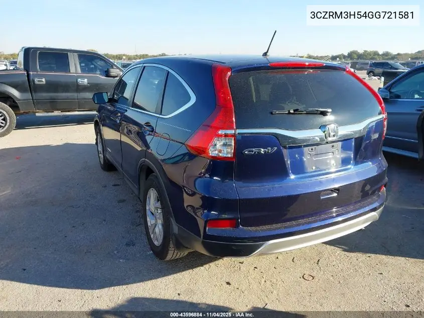 3CZRM3H54GG721581 2016 Honda Cr-V Ex