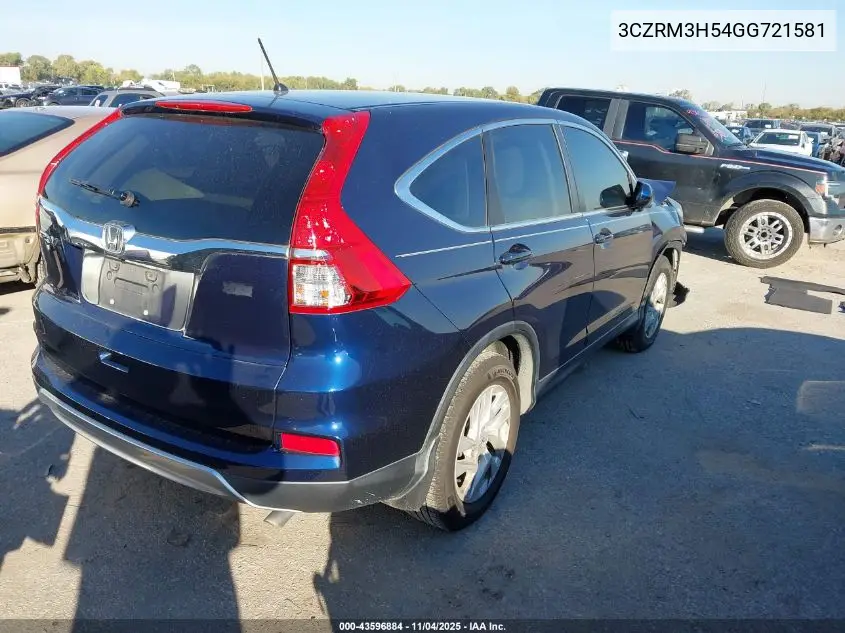3CZRM3H54GG721581 2016 Honda Cr-V Ex
