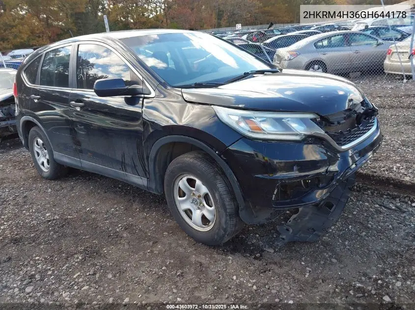 2HKRM4H36GH644178 2016 Honda Cr-V Lx