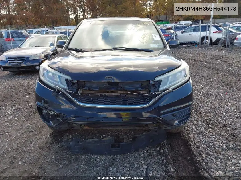 2HKRM4H36GH644178 2016 Honda Cr-V Lx