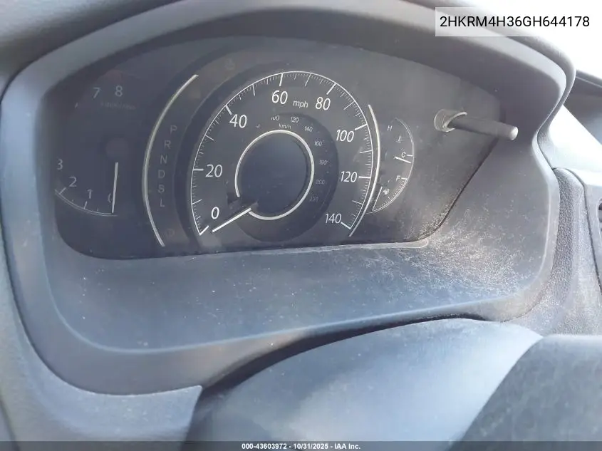 2HKRM4H36GH644178 2016 Honda Cr-V Lx