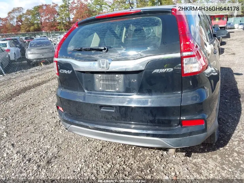 2HKRM4H36GH644178 2016 Honda Cr-V Lx