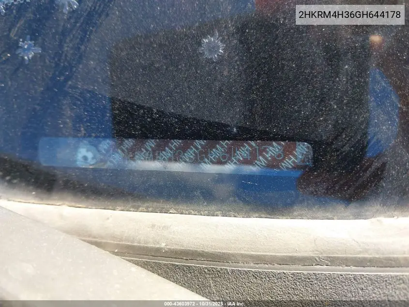 2HKRM4H36GH644178 2016 Honda Cr-V Lx