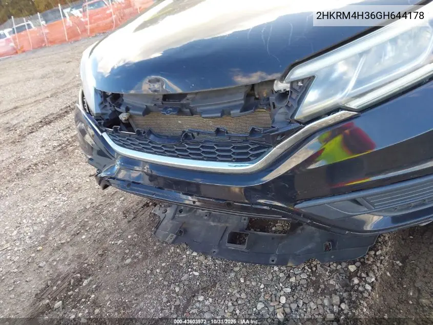 2HKRM4H36GH644178 2016 Honda Cr-V Lx