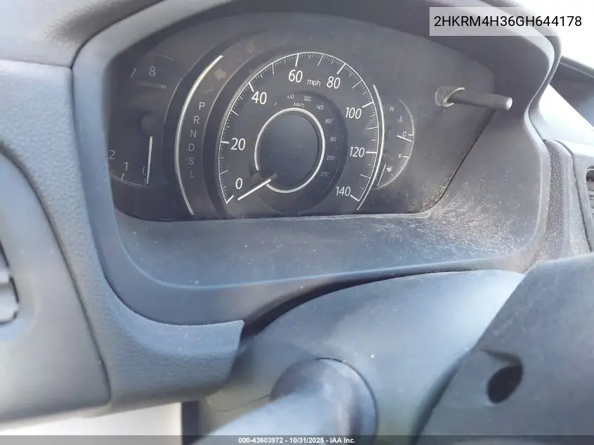 2HKRM4H36GH644178 2016 Honda Cr-V Lx
