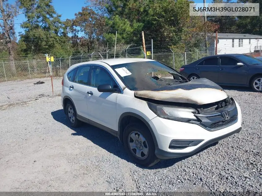 5J6RM3H39GL028071 2016 Honda Cr-V Lx