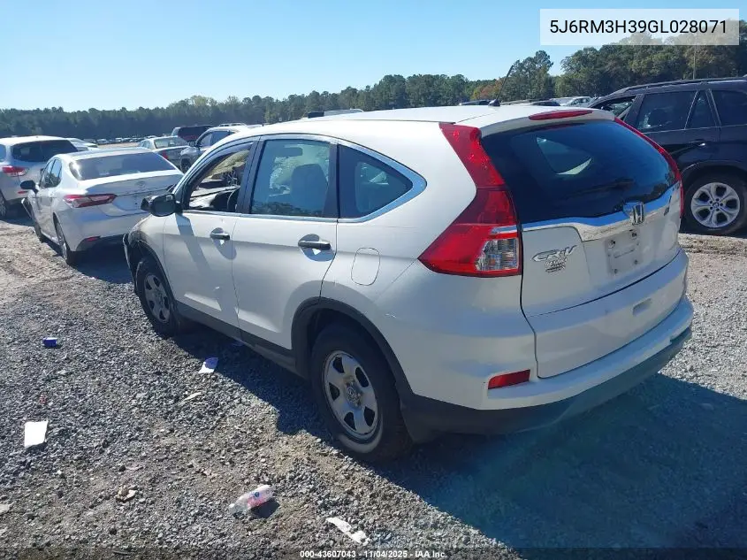5J6RM3H39GL028071 2016 Honda Cr-V Lx