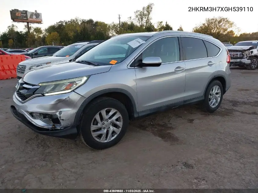 2HKRM3H7XGH539110 2016 Honda Cr-V Ex-L