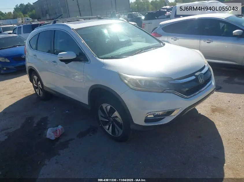 5J6RM4H94GL055043 2016 Honda Cr-V Touring