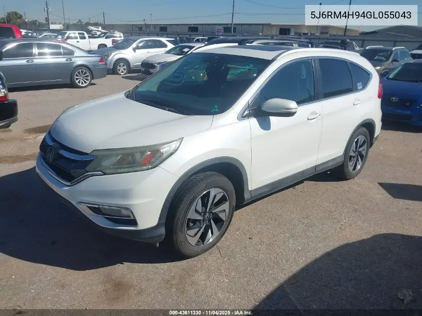 5J6RM4H94GL055043 2016 Honda Cr-V Touring