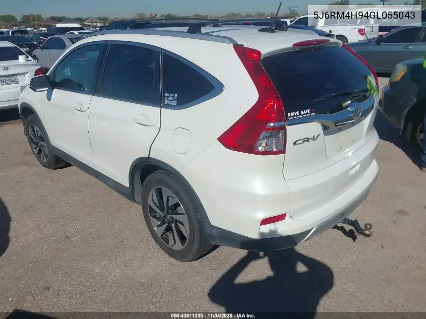 5J6RM4H94GL055043 2016 Honda Cr-V Touring