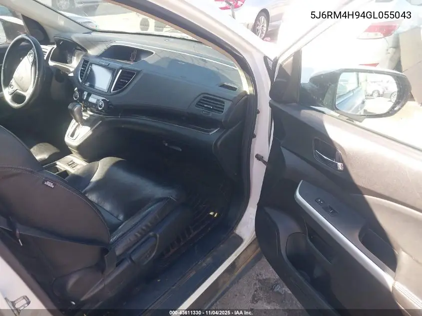5J6RM4H94GL055043 2016 Honda Cr-V Touring