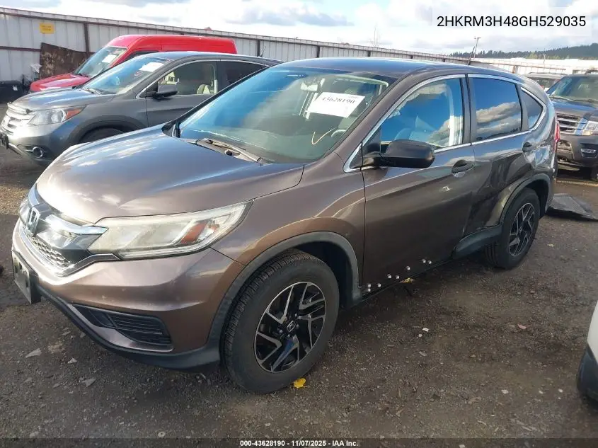 2HKRM3H48GH529035 2016 Honda Cr-V Se