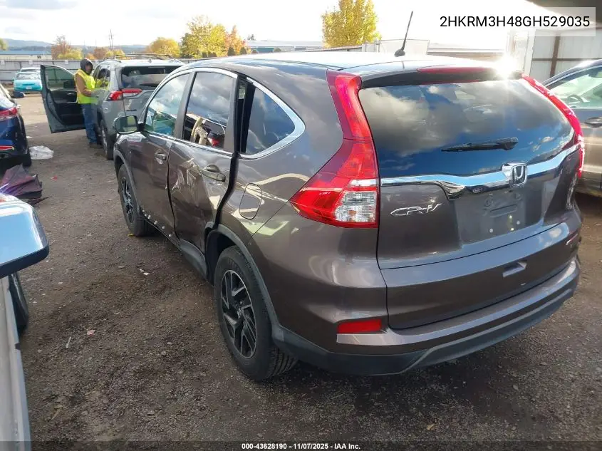 2HKRM3H48GH529035 2016 Honda Cr-V Se