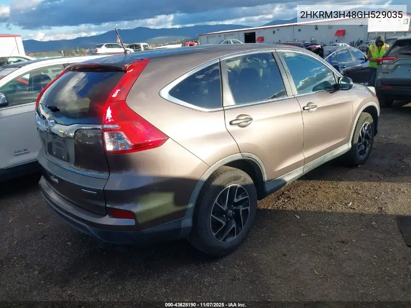 2HKRM3H48GH529035 2016 Honda Cr-V Se