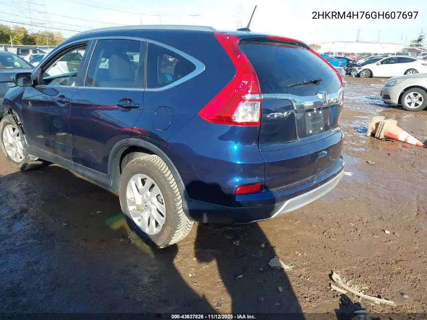 2HKRM4H76GH607697 2016 Honda Cr-V Ex-L