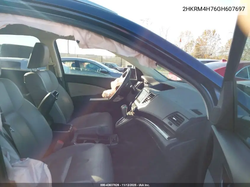 2HKRM4H76GH607697 2016 Honda Cr-V Ex-L