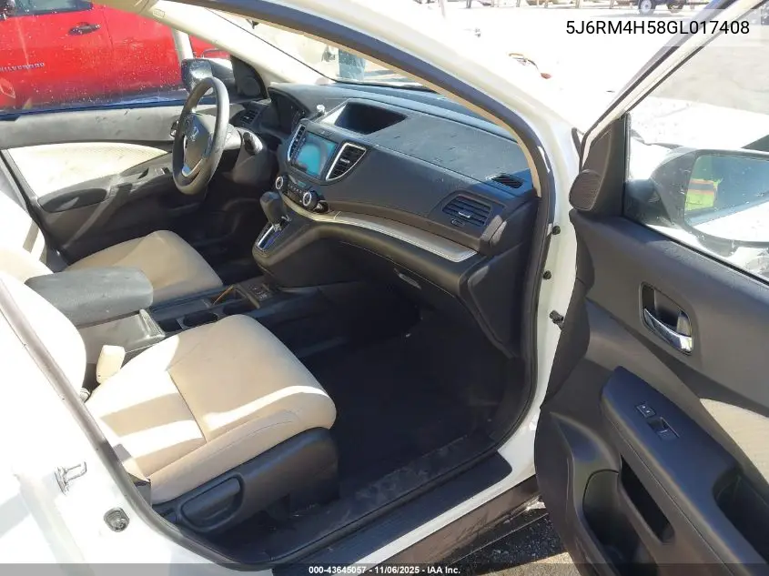 5J6RM4H58GL017408 2016 Honda Cr-V Ex