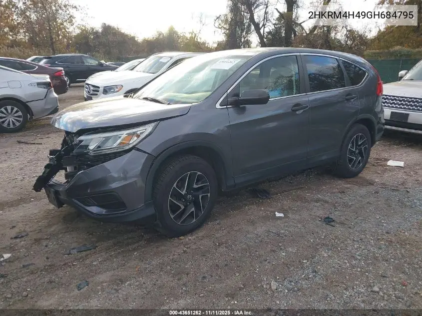 2HKRM4H49GH684795 2016 Honda Cr-V Se