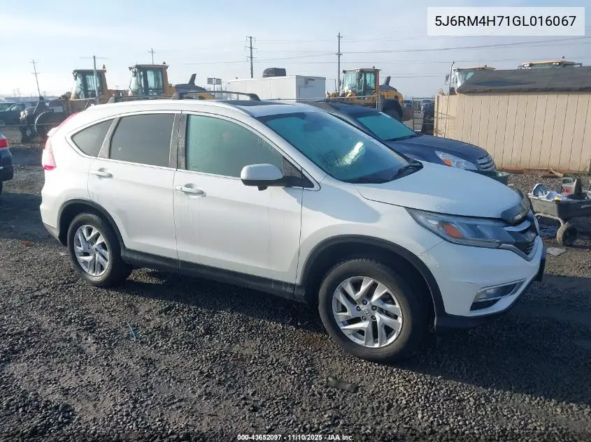 5J6RM4H71GL016067 2016 Honda Cr-V Ex-L