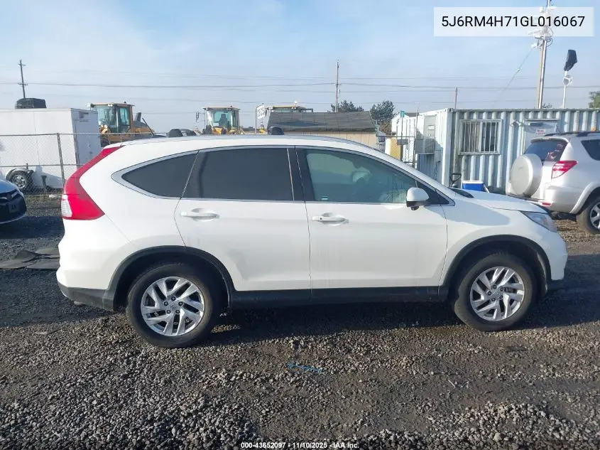 5J6RM4H71GL016067 2016 Honda Cr-V Ex-L