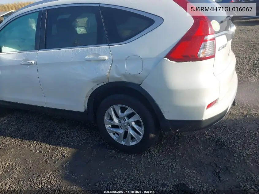 5J6RM4H71GL016067 2016 Honda Cr-V Ex-L