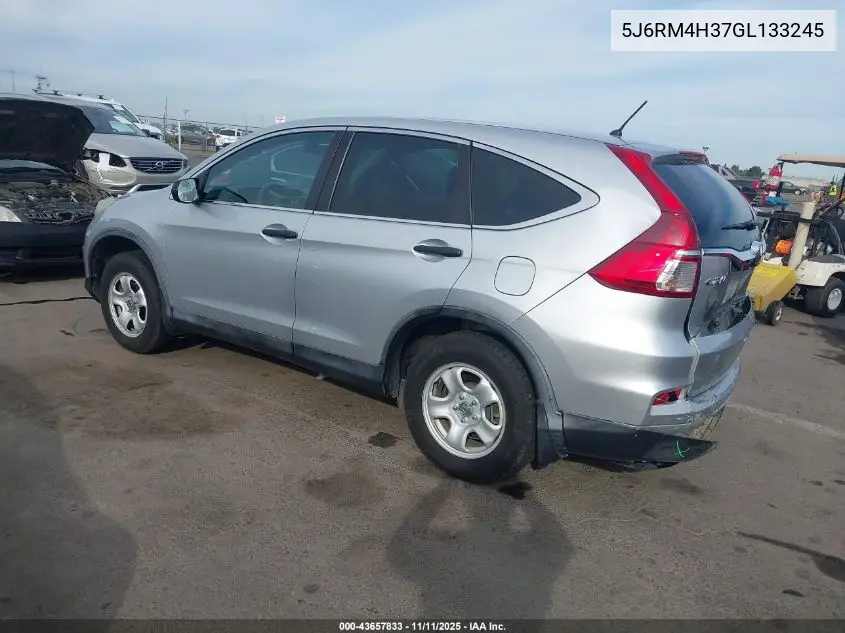 5J6RM4H37GL133245 2016 Honda Cr-V Lx