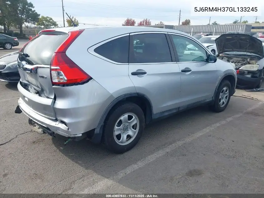 5J6RM4H37GL133245 2016 Honda Cr-V Lx
