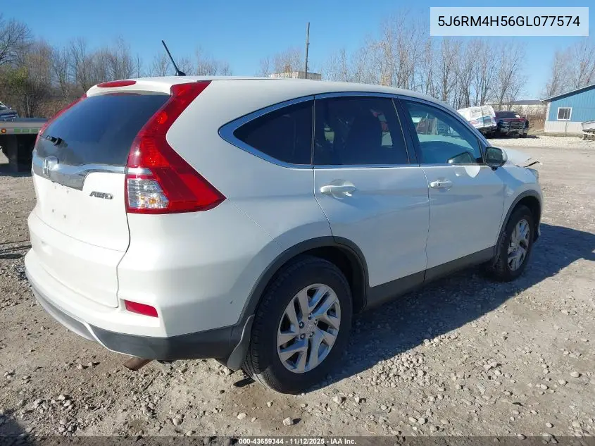 5J6RM4H56GL077574 2016 Honda Cr-V Ex