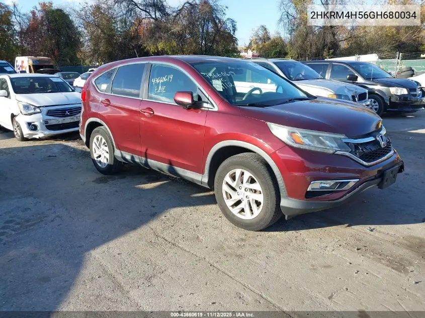 2HKRM4H56GH680034 2016 Honda Cr-V Ex