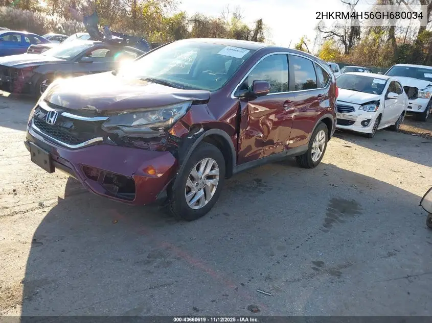 2HKRM4H56GH680034 2016 Honda Cr-V Ex