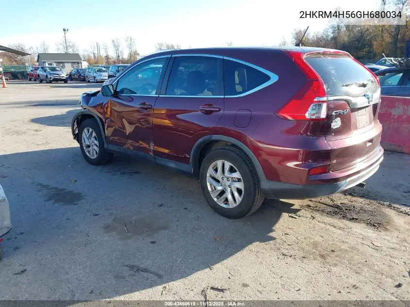2HKRM4H56GH680034 2016 Honda Cr-V Ex