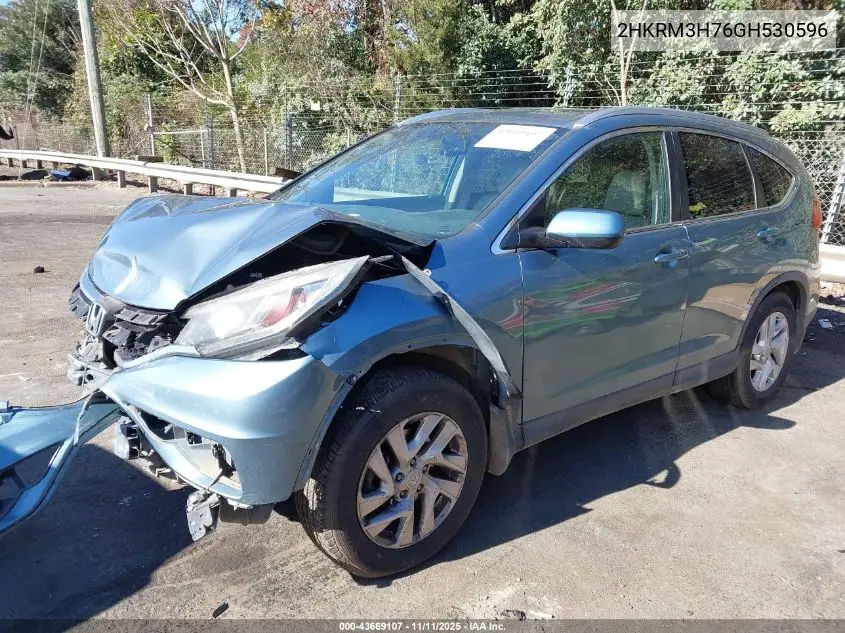 2HKRM3H76GH530596 2016 Honda Cr-V Ex-L
