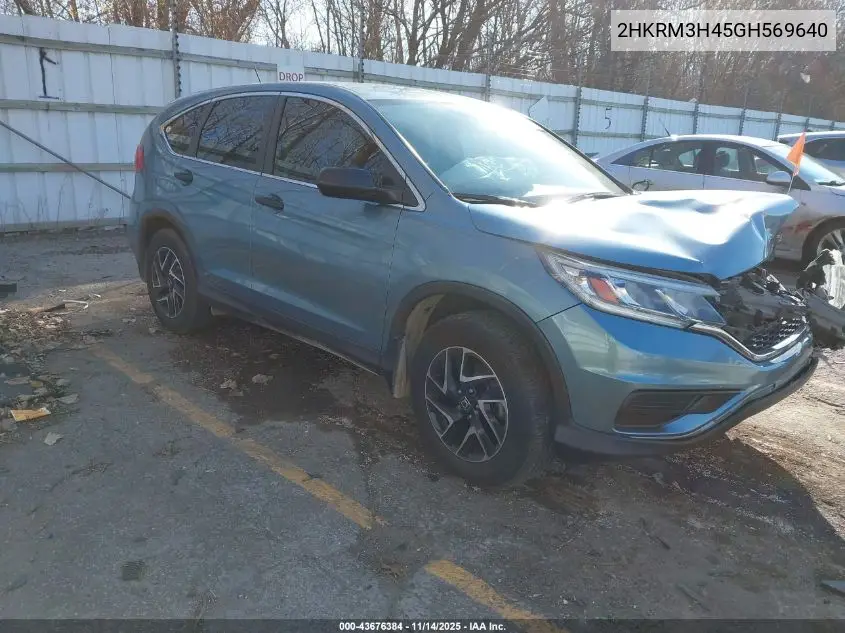 2HKRM3H45GH569640 2016 Honda Cr-V Se