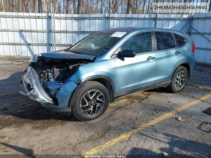 2HKRM3H45GH569640 2016 Honda Cr-V Se