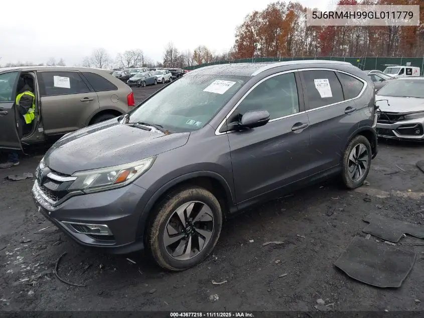 5J6RM4H99GL011779 2016 Honda Cr-V Touring